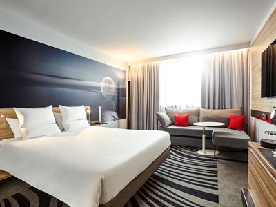 bedroom - hotel novotel centre halles - strasbourg, france