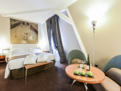 bedroom - hotel regent petite france and spa - strasbourg, france