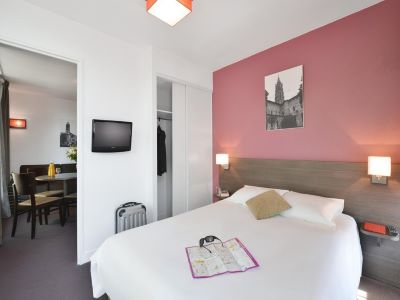 bedroom 1 - hotel adagio access toulouse saint cyprien - toulouse, france