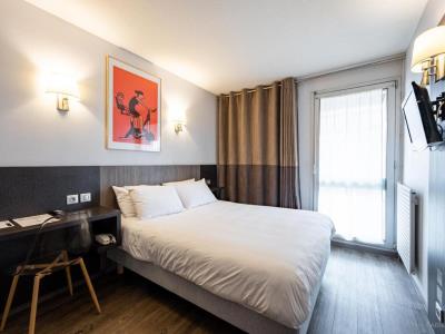 bedroom - hotel gascogne - toulouse, france