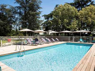 outdoor pool - hotel novotel toulouse purpan airport - toulouse, france