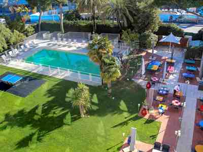 outdoor pool - hotel novotel nice aeroport cap 3000 - st laurent du var, france