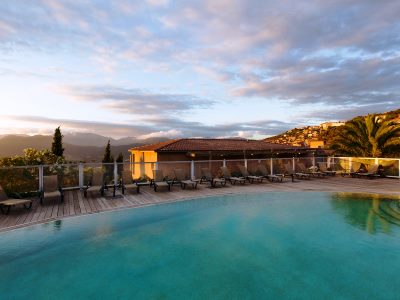 outdoor pool - hotel best western plus hotel san damianu - sartene, france