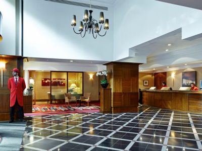lobby - hotel marriott marble arch - london, united kingdom