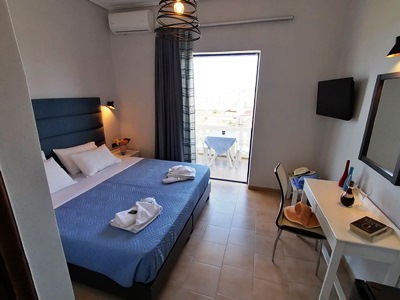 bedroom - hotel alexis - chania, greece