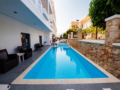 outdoor pool - hotel alexis - chania, greece