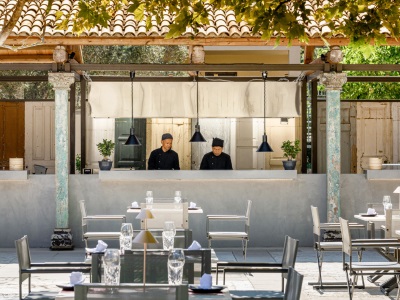 restaurant - hotel grecotel luxme costa botanica - corfu, greece