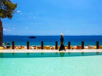 outdoor pool - hotel isla brown corinthia - corinth, greece