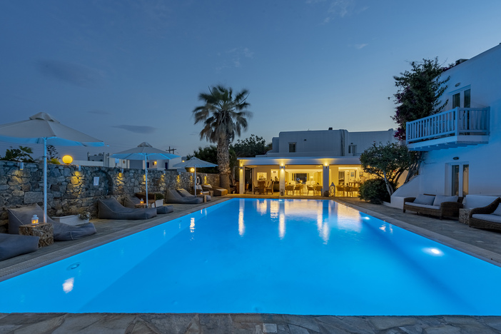 outdoor pool 2 - hotel dionysos luxury - mykonos, greece