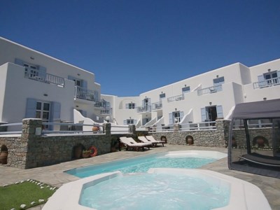 outdoor pool - hotel dionysos luxury - mykonos, greece