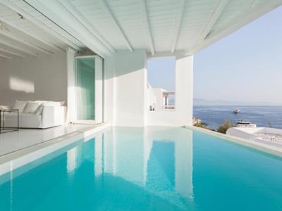bedroom 5 - hotel mykonos blu grecotel exclusive resort - mykonos, greece
