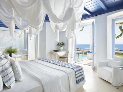 bedroom 6 - hotel mykonos blu grecotel exclusive resort - mykonos, greece
