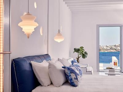 bedroom - hotel katikies mykonos - mykonos, greece
