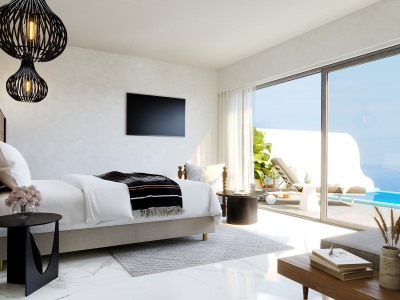 bedroom 1 - hotel kouros hotel and suites - mykonos, greece