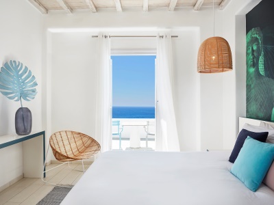 bedroom 3 - hotel kouros hotel and suites - mykonos, greece