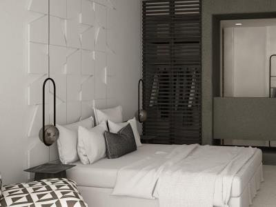 bedroom - hotel nimbus mykonos - mykonos, greece