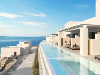 exterior view 1 - hotel epic blue suites and villas - mykonos, greece