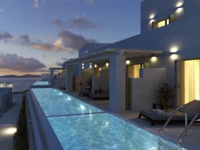 exterior view 2 - hotel epic blue suites and villas - mykonos, greece
