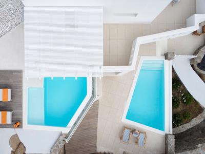 outdoor pool - hotel epic blue suites and villas - mykonos, greece
