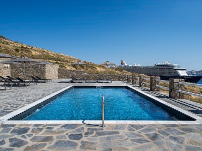 outdoor pool - hotel alkistis - mykonos, greece