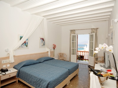 standard bedroom - hotel petasos chic - mykonos, greece