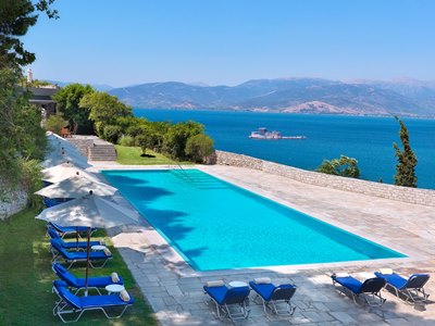 outdoor pool - hotel nafplia palace - nafplio, greece