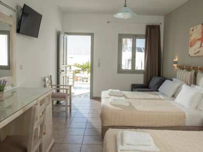 bedroom 5 - hotel summer shades hotel - paros, greece