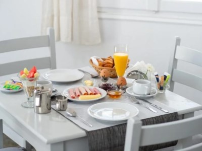 breakfast room - hotel summer shades hotel - paros, greece
