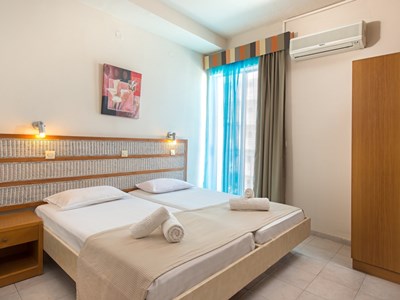 bedroom - hotel venus - rhodes, greece