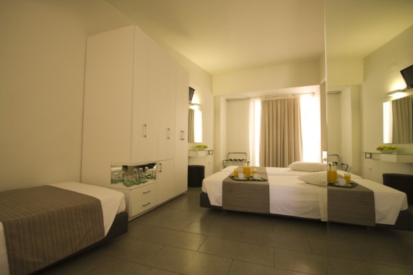 bedroom 6 - hotel atlantis city - rhodes, greece