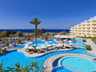 outdoor pool - hotel atrium platinum luxury resort - rhodes, greece