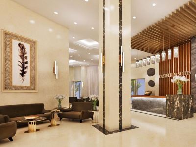 lobby - hotel castellum suites - rhodes, greece
