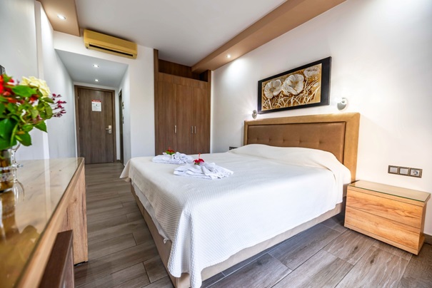 standard bedroom - hotel sunshine hotel lardos - rhodes, greece