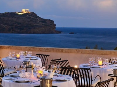 restaurant - hotel cape sounio grecotel - sounion, greece