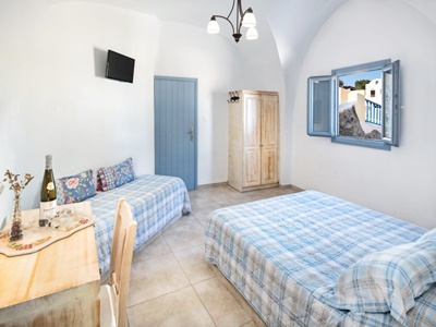 bedroom 2 - hotel anatoli - santorini, greece
