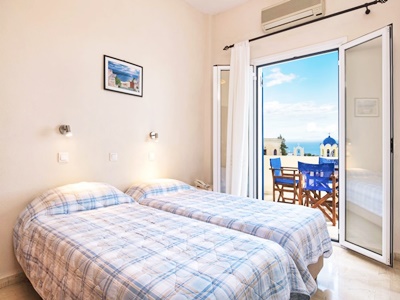 bedroom 4 - hotel anatoli - santorini, greece