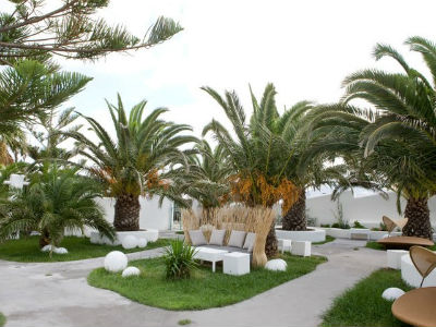 gardens - hotel daedalus - santorini, greece