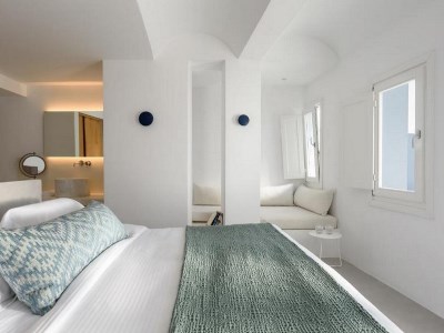 bedroom - hotel panorama studios and suites - santorini, greece