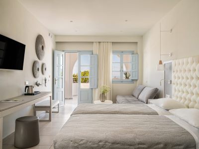 bedroom - hotel el greco - santorini, greece