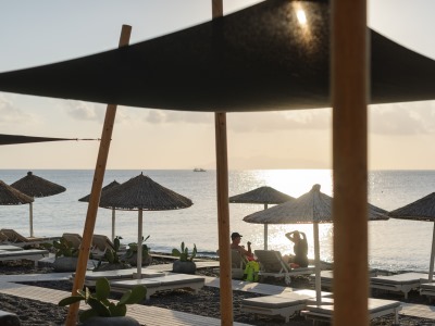 beach 1 - hotel afroditi venus beach resort - santorini, greece