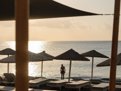 beach 2 - hotel afroditi venus beach resort - santorini, greece