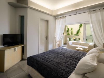 bedroom 7 - hotel afroditi venus beach resort - santorini, greece