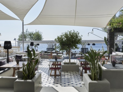 bar - hotel afroditi venus beach resort - santorini, greece