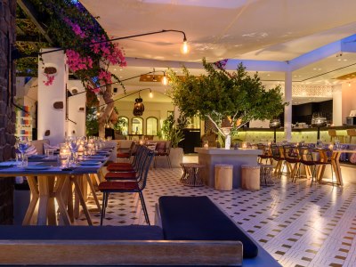 restaurant 4 - hotel afroditi venus beach resort - santorini, greece