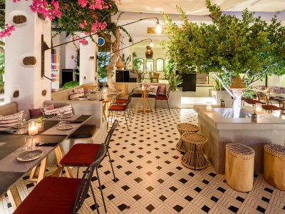 restaurant 5 - hotel afroditi venus beach resort - santorini, greece