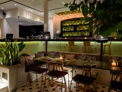 restaurant 6 - hotel afroditi venus beach resort - santorini, greece