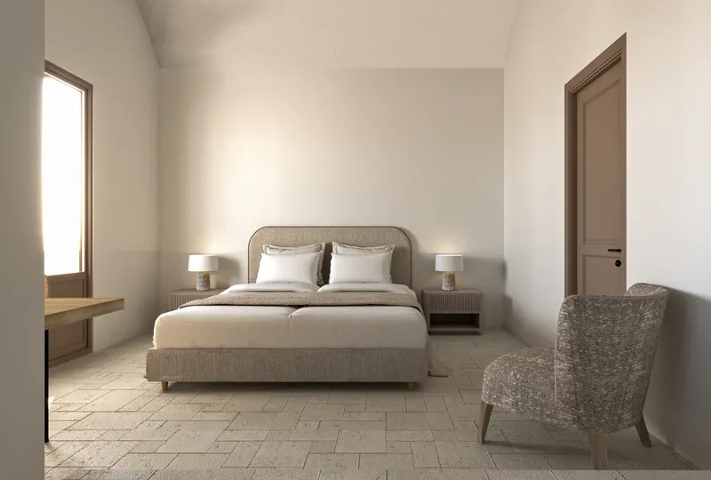 bedroom 2 - hotel amaria beach resort - santorini, greece