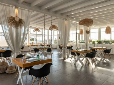 restaurant - hotel amaria beach resort - santorini, greece