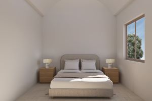 bedroom 1 - hotel amaria beach resort - santorini, greece