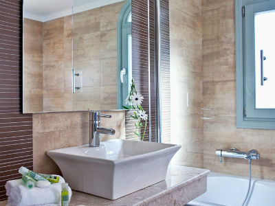 bathroom - hotel astro palace - santorini, greece